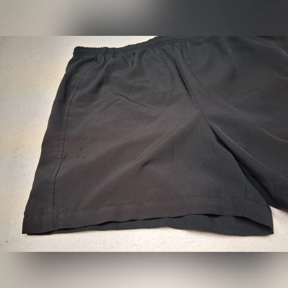 4/20$ ➡️ Nike Black Athletic Shorts with White Swoosh - Picture 2 of 11